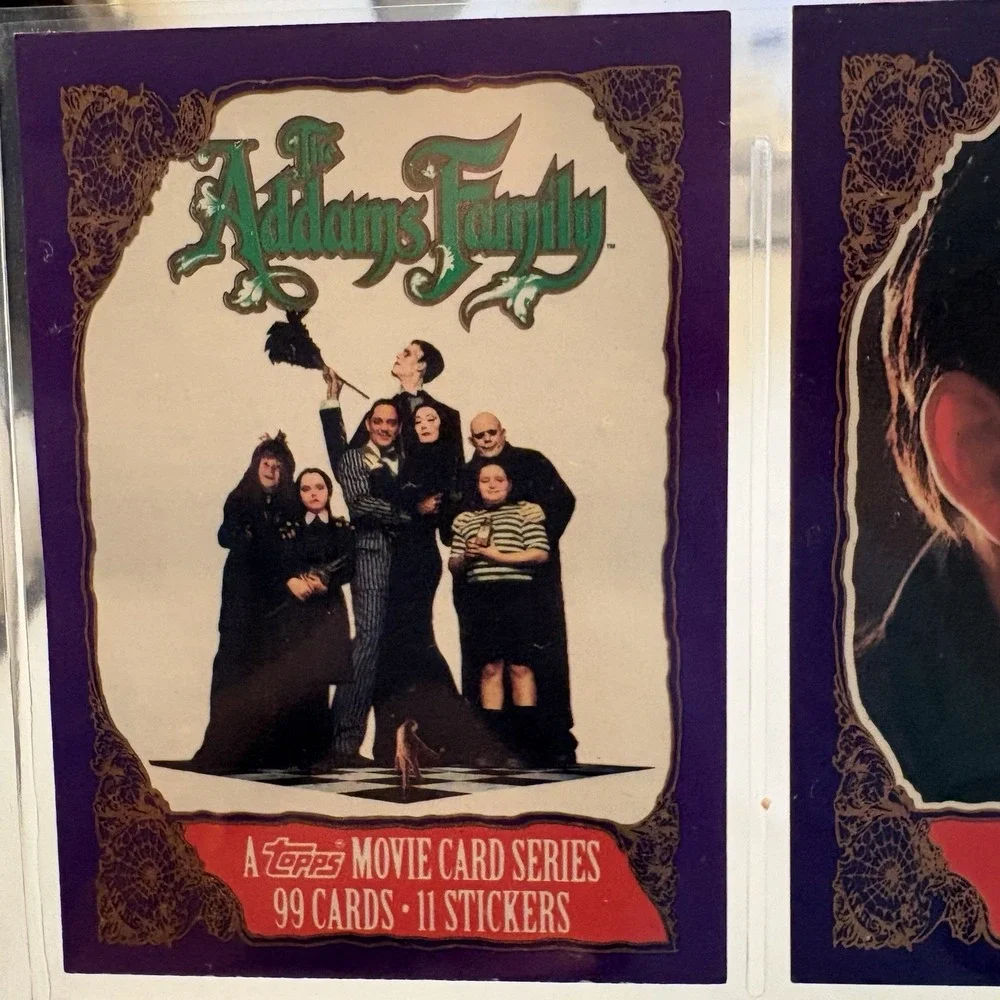 The Addams Family Topps Trading‎ Card Set 99 Cards 11 Stickers Wednesday Addams
